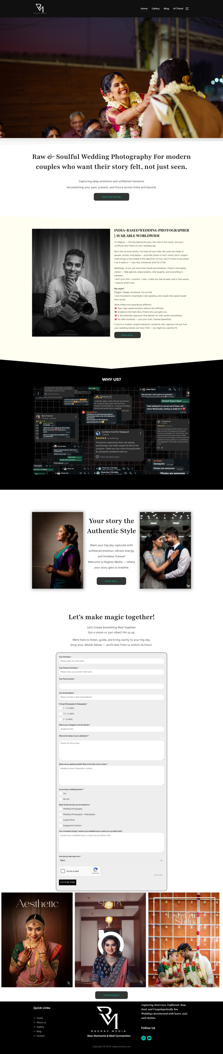 wedding photography website website build by elstar innovations chennai the best web designing company in chennai